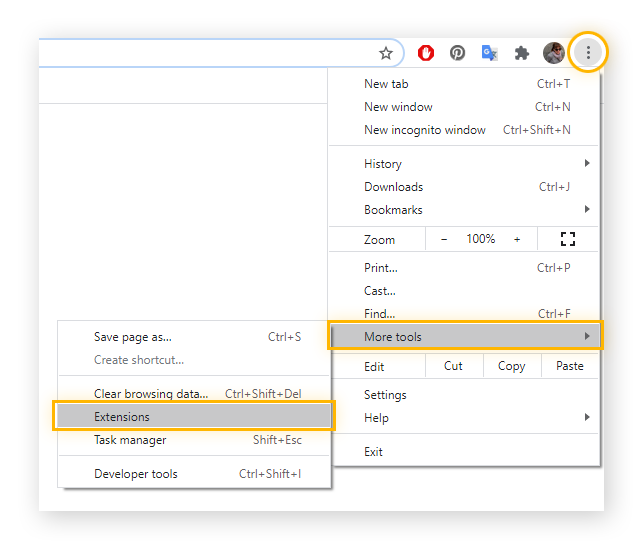How to Remove, Disable & Manage Chrome Extensions AVG
